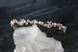 Headpiece ABIGAIL Silver Freshwater Pearl Bridal Crystal Headband  | EDEN LUXE Bridal