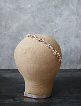 Silver Headpiece ABIGAIL Silver Freshwater Pearl Bridal Crystal Headband  | EDEN LUXE Bridal