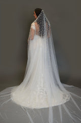 CAMILLE Cascades of Pearls Royal Cathedral Veil