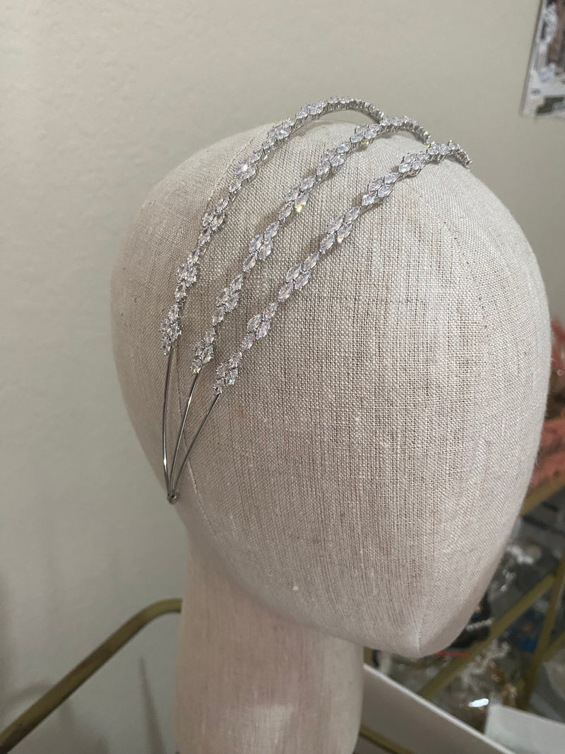 GALA Simulated Diamond Headband Tiara